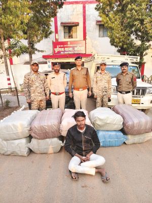 गांजा तस्करी, एक आरोपी गिरफ्तार, 4 की तलाश