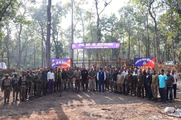 नक्सल प्रभावित क्षेत्र में विकास की नई पहल,  डोडीमरका में नवीन सुरक्षा एवं जन-सुविधा कैम्प स्थापित