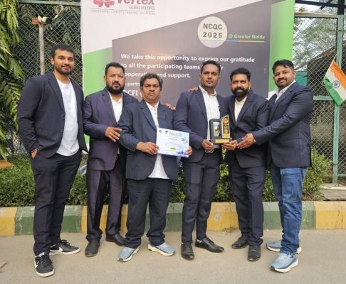 एनएमडीसी किरंदुल एसपी 1 की पिन्नाकल टीम ने नेशनल लेवल क्वालिटी सर्किल में जीता एक्सीलेंट अवार्ड