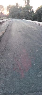 खबर का असर: किरंदुल-दंतेवाड़ा  सडक़ जर्जर भागों की मरम्मत