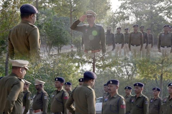 एसपी ने ने किया सरिया  थाना का वार्षिक निरीक्षण