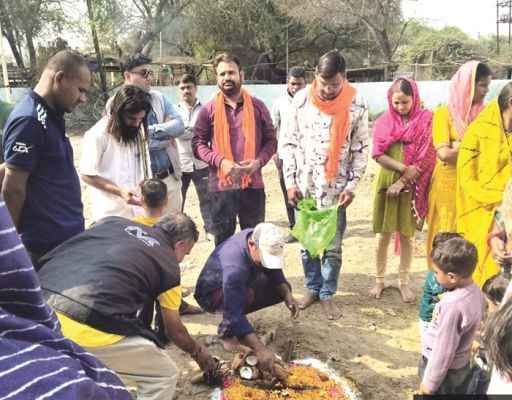 पीएम आवासीय परिसर के लिए नई पाईप लाईन शीघ्र बिछाने भूमिपूजन