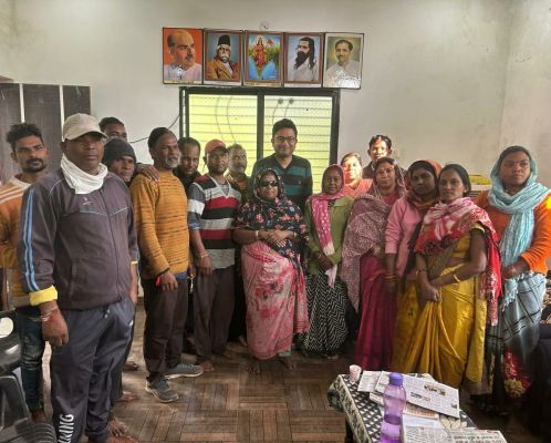 भाजपा नेता देवांगन को सफाई कर्मचारियों ने दिया धन्यवाद