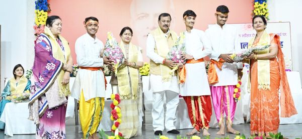 ब्रह्माकुमारीज आनंद सरोवर बघेरा में छेरछेरा पुन्नी का आयोजन