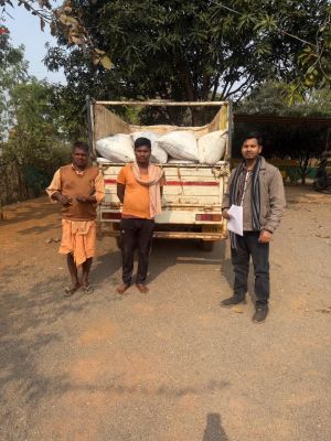 22 क्विंटल अवैध धान समेत पिकअप जब्त