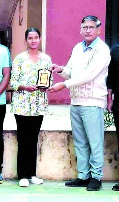 अखिल भारतीय अंतर विवि स्पर्धा के लिए यशोदा साहू का चयन