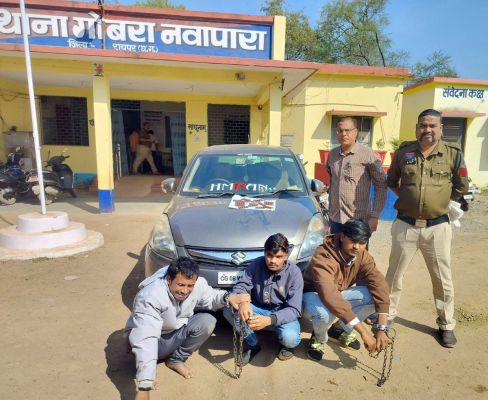 5 नशेड़ी गिरफ्तार