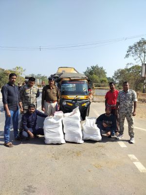 ऑटो में ले जा रहे थे 60 किलो गांजा, दो आरोपी गिरफ्तार