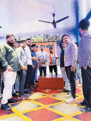 युवा मोर्चा के जिला पदाधिकारियों का स्वागत