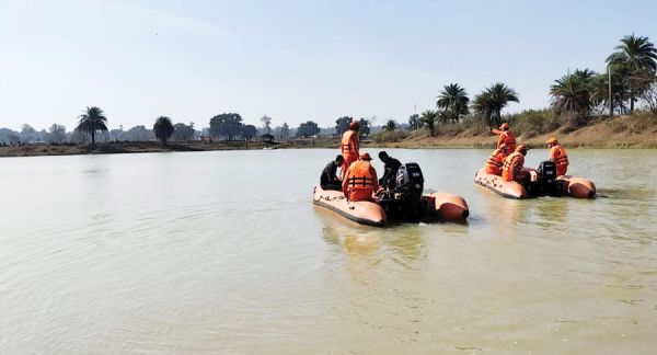 बाढ़ से बचाव पर मॉक ड्रिल