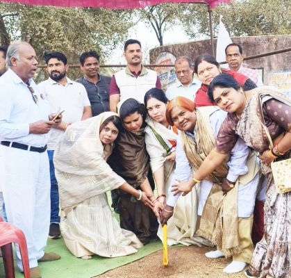 कौवाताल में जैतखाम का भूमिपूजन