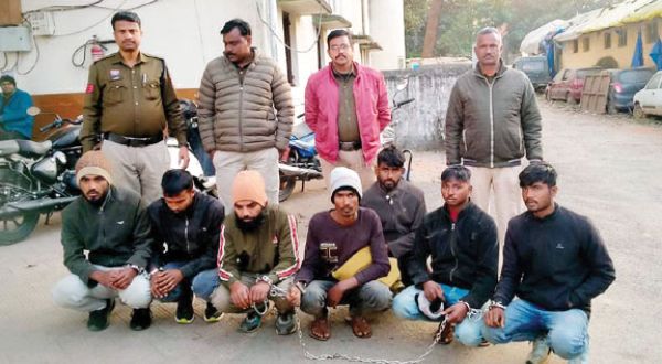 मवेशी चोर गिरोह का भंडाफोड़, 7 आरोपी गिरफ्तार