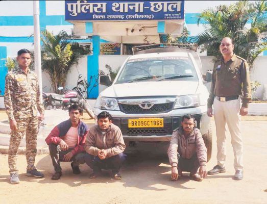 2 हजार लीटर चोरी के डीजल सहित 3 आरोपी गिरफ्तार