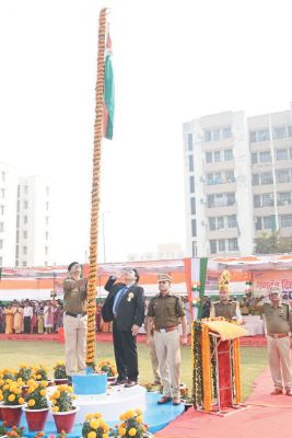 एनटीपीसी लारा में हर्षोल्लास के साथ मना 77वां गणतंत्र दिवस