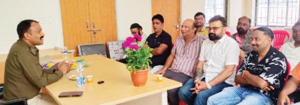 बचेली के नए टीआई का स्वागत