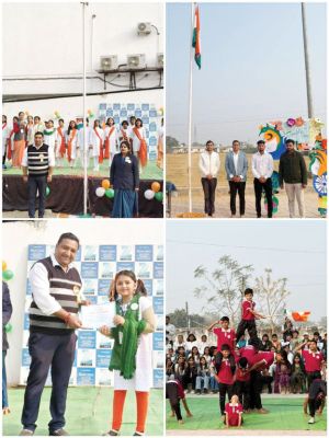 गणतंत्र दिवस पर देशभक्ति से सराबोर रहा माउंट लिट्रा ज़ी स्कूल परिसर