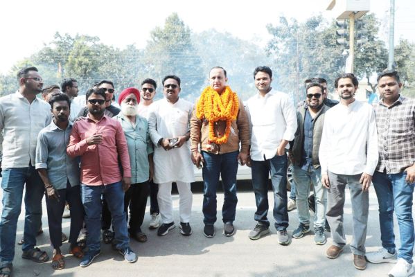 युकां प्रदेश प्रभारी  का नपाध्यक्ष  ने किया स्वागत