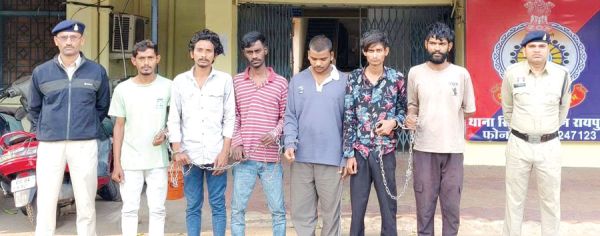 राजातालाब में था डकैती का प्लान, गोबरानवापारा के छह गिरफ्तार