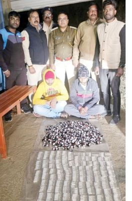 6 लाख की नशीली इंजेक्शन बरामद, जीजा-साला गिरफ्तार