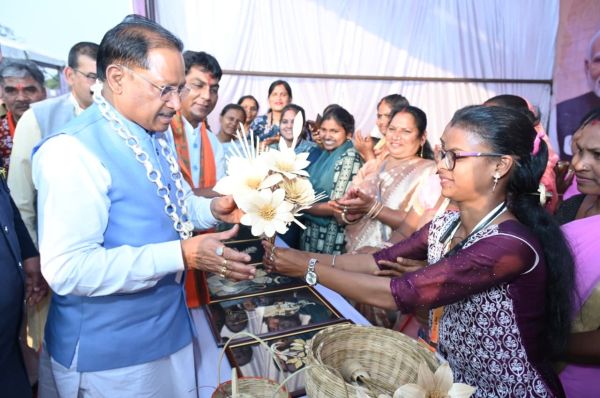 सिरपुर महोत्सव: सीएम ने किया स्टॉलों का निरीक्षण