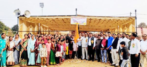 मनवा कुर्मी क्षत्रिय समाज नगर इकाई महासमुंद का बागबाहरा कला में वार्षिक अधिवेशन