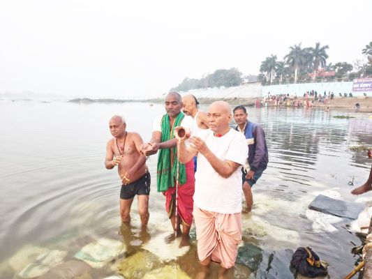 कल्पवास व्रत पूजा का पुन्नी स्नान के साथ समापन