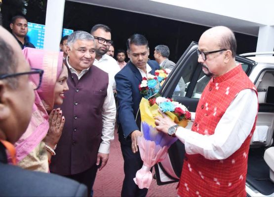 माधुरी साहू ने  किया राज्यपाल  का स्वागत