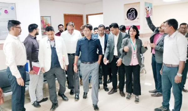 व्यवस्थाओं का जायजा लेने सीएमई पहुंचे कॉन्टिनेंटल हॉस्पिटल
