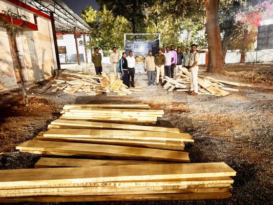 अवैध सागौन जब्त, प्रकरण दर्ज