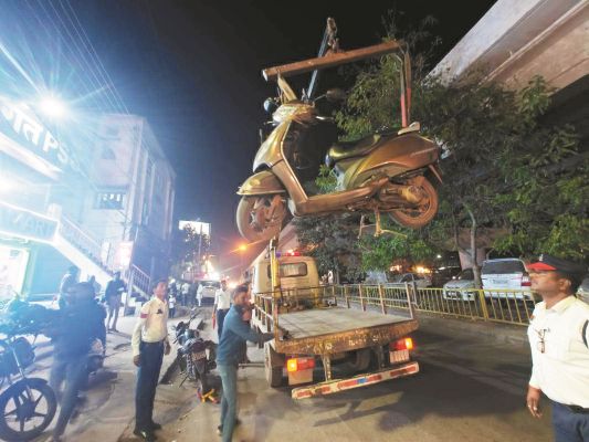 नियमों का उल्लंघन, वाहनों पर कार्रवाई