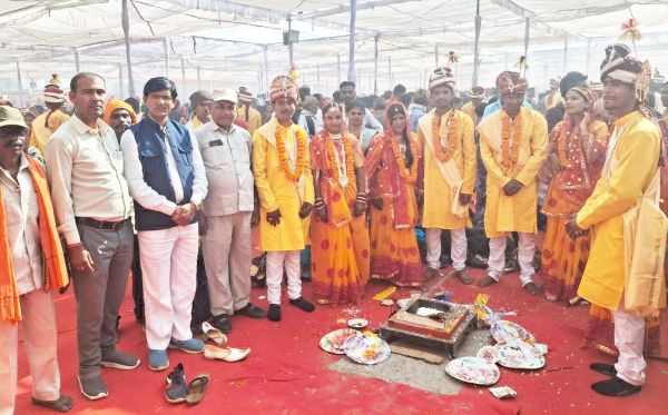 आदर्श विवाह में शामिल हुए ब्रह्मानंद साहू