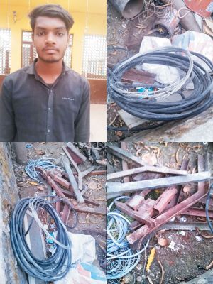 अंबुजा सीमेंट संयंत्र में चोरी, नाबालिग समेत दो आरोपी गिरफ्तार