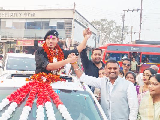 शहर वासियों ने किया फौजी का स्वागत