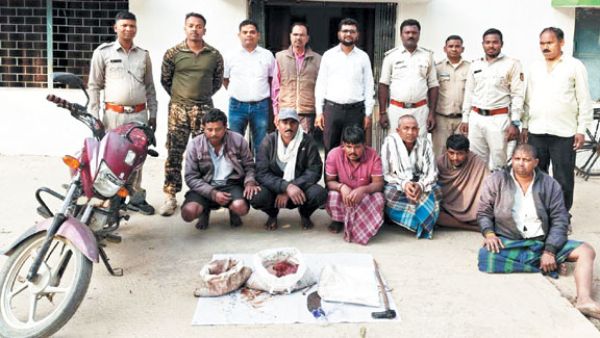 अवैध शिकार, 6 गिरफ्तार