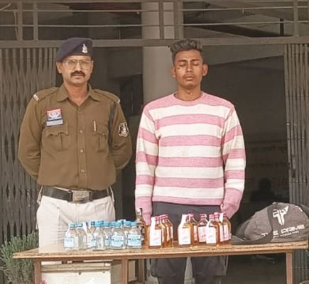 शराब परिवहन करते कोचिया पकड़ाया