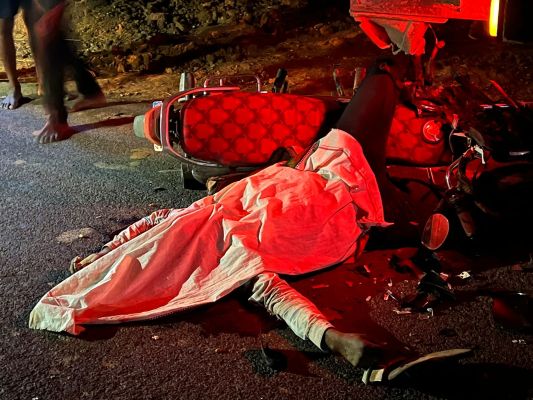 डंपर से टकराई बाइक, युवक की मौत