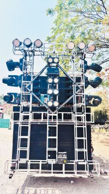 अधिक आवाज में डीजे बजाया, जब्त