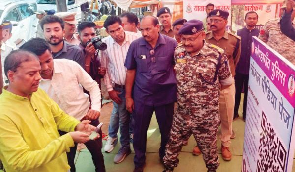 मंत्री केदार कश्यप ने मर्दापाल मेला में पुलिस सहायता केंद्र का किया शुभारंभ