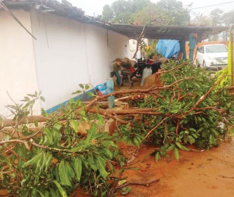 अचानक बदला मौसम, आंधी के साथ झमाझम बारिश और ओलावृष्टि