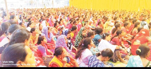 आंगनबाड़ी कार्यकर्ता-सहायिका संघ का दो दिनी धरना-प्रदर्शन