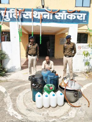 200 लीटर डीजल जब्त, आरोपी गिरफ्तार