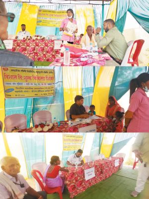 अल्ट्राटेक कुकुरदी सीमेंट संयंत्र का विशाल चिकित्सा शिविर