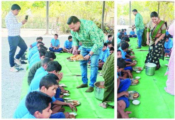 सीएचसी के प्रभारी ने दिए न्योता भोज