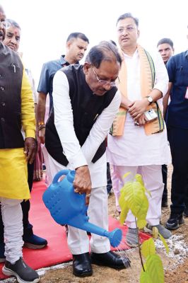 सीएम ने ‘एक पेड़ मां के नाम अभियान’ के तहत किया पौधारोपण