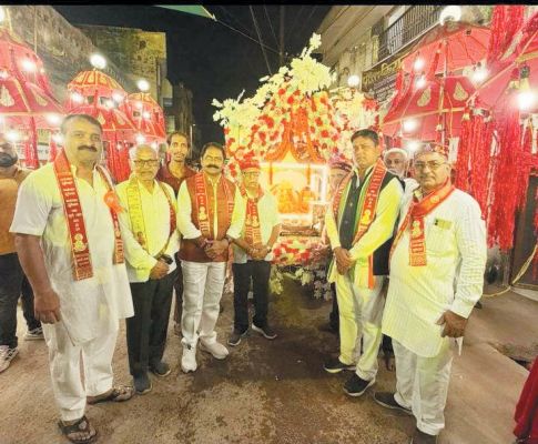 भाटापारा में चेट्रीचंड्र शोभायात्रा का कांग्रेसियों ने किया स्वागत
