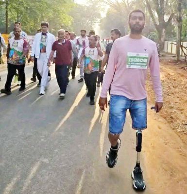 बस्तर हेरिटेज मैराथन, उम्र की सीमाओं को लांघकर दौड़ पड़ा जज्बा