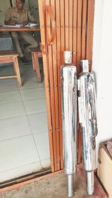 मोडिफाई साइलेंसर के विरूद्ध कार्रवाई