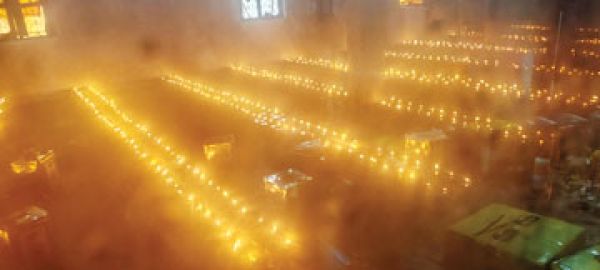 मां दंतेश्वरी मंदिर में प्रज्वलित ज्योति कलशों का विसर्जन