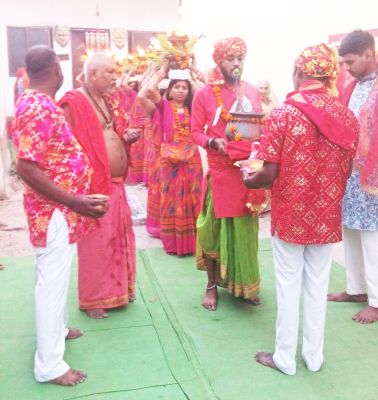 धनोरा में जोत-जवारा विसर्जन