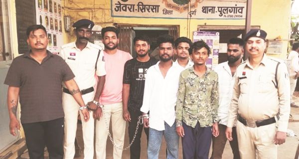 हथियार से हमला, सात आरोपी गिरफ्तार